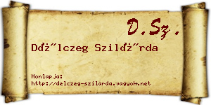 Délczeg Szilárda névjegykártya